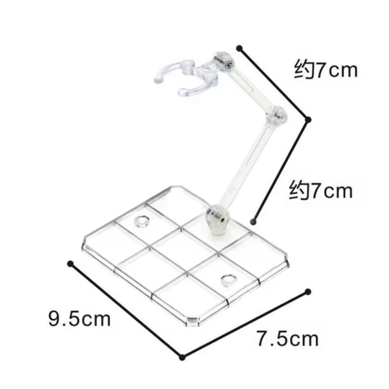 Base transparente para Action Figures 1:10 e 1:12