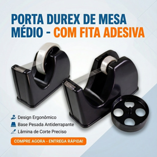 Suporte Porta Durex Medio Com Dois Adaptadores Mais Durex em Oferta na Shopee