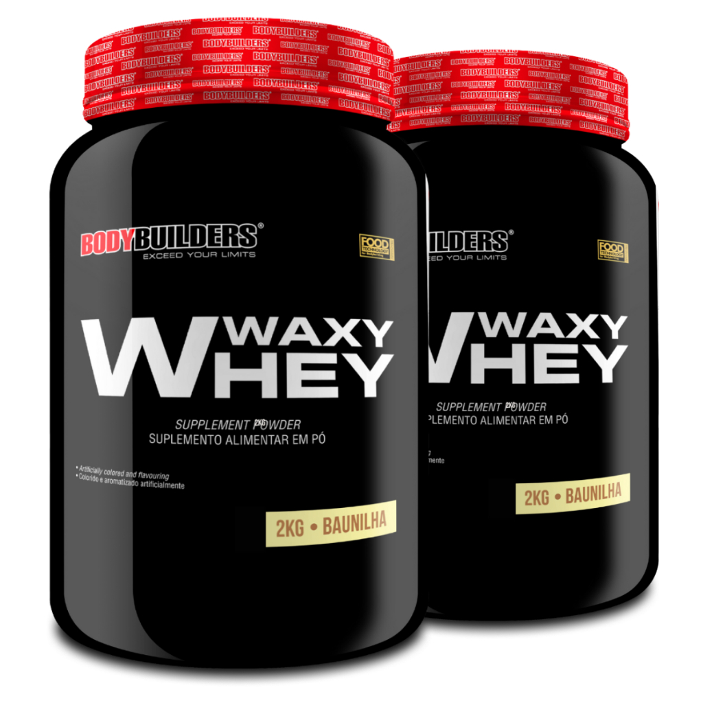 Kit 2x Whey Protein Waxy Whey Pote 2kg - Suplemento Para Ganho de Massa Muscular - Bodybuilders em Oferta na Shopee