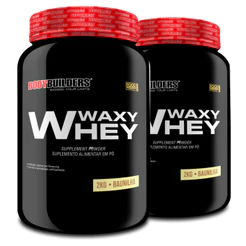 Kit 2x Whey Protein Waxy Whey Pote 2kg - Suplemento Para Ganho de Massa Muscular - Bodybuilders