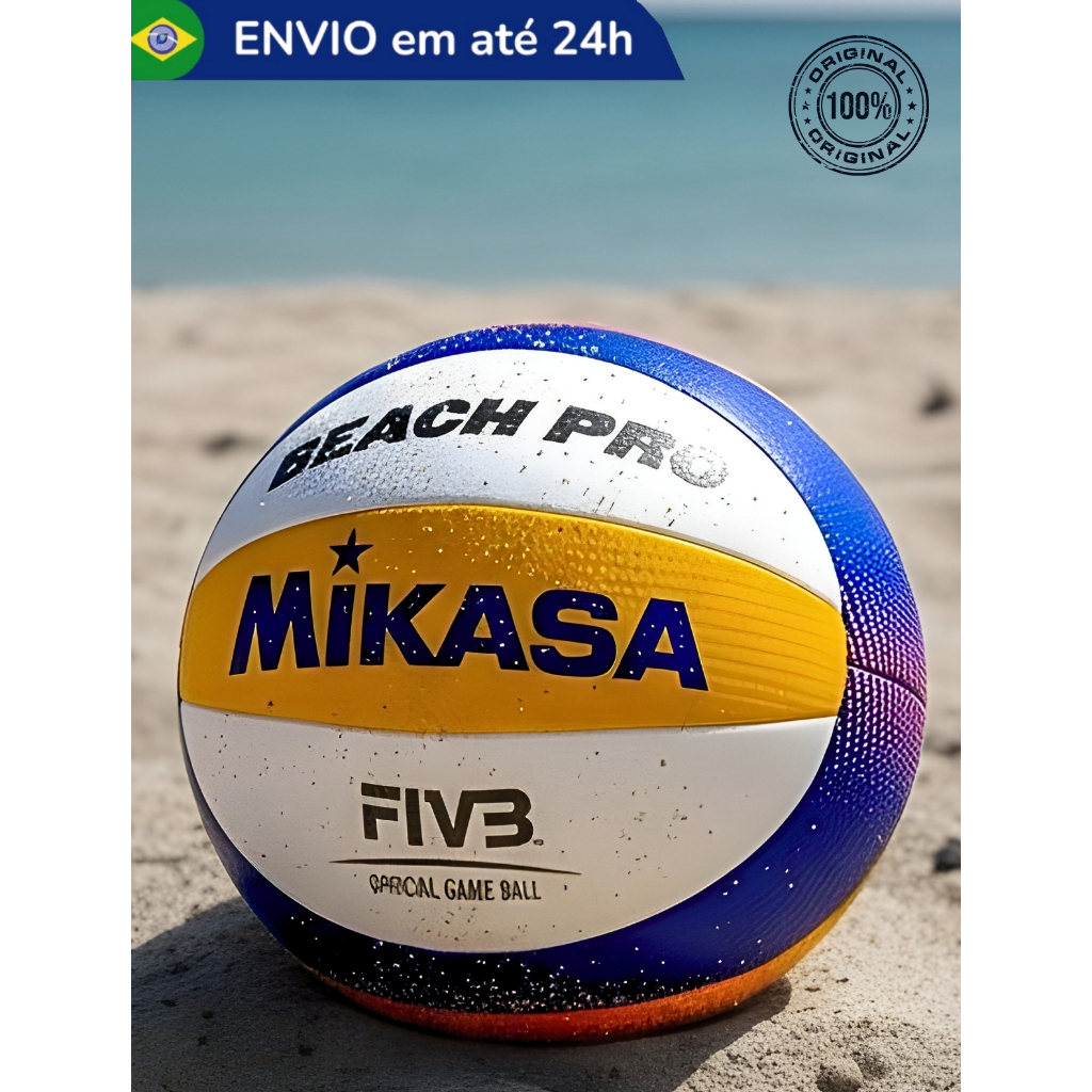 Bola Vôlei Mikasa BV550 VX30 Profissional Padrão FIVB Oficial Original Couro Sintético Campeonato Jogo Treino