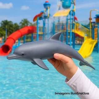 Golfinho de Brinquedo – Vinil Premium 27 cm – Perfeito para Praia e Piscina Verão Férias Natal