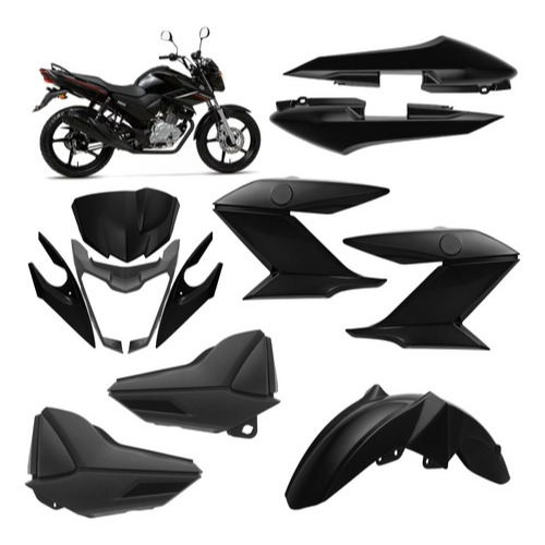 Kit Carenagem Completo Fazer 150 2014 e 2015 Sem Adesivos em Oferta na Shopee