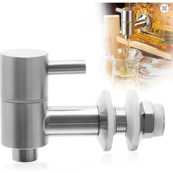 Torneira Luxuosa De Aço Inoxidável Prateado Para Filtro De Bebedouro Barro em Oferta na Shopee