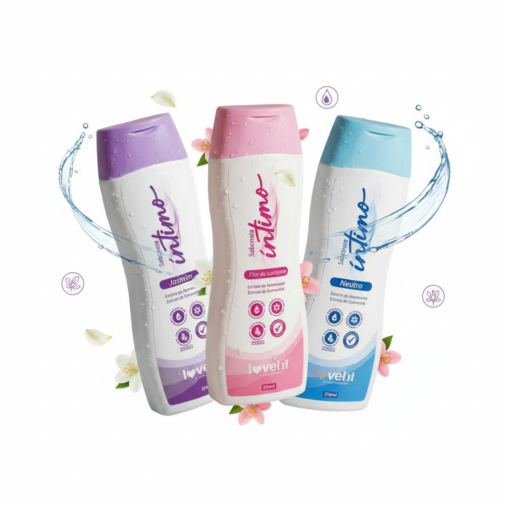 Sabonete Para Higiene e Cuidados Íntimos Lovely Face Beautiful 200ml
