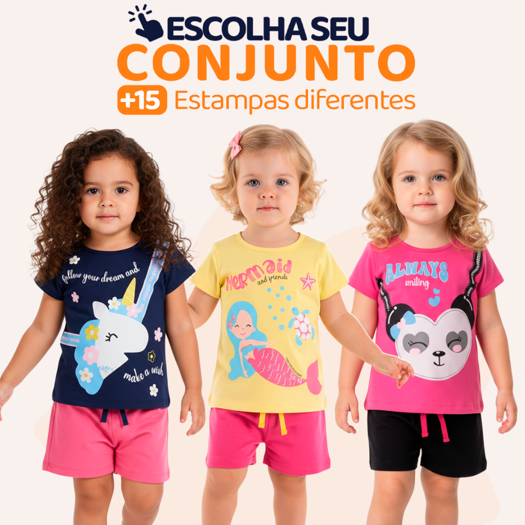 Escolha Seu Conjunto de Bebê Menina Infantil Feminino Verão Manga Curta Algodão Roupas de Bebê Menina 1 ao 10 L01 em Oferta na Shopee