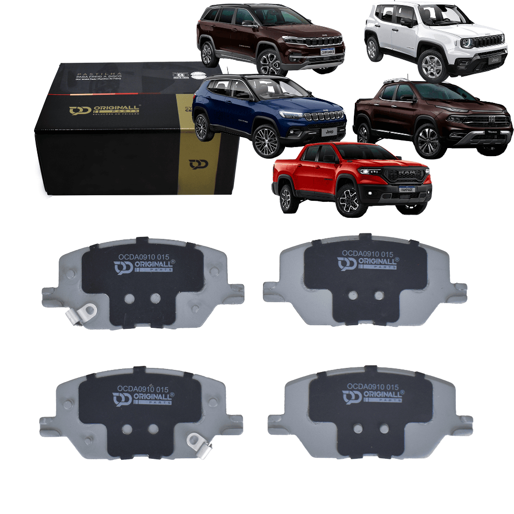 Pastilha Freio Dianteira Cerâmica Jeep Commander Compass Renegade / Ram Rampage