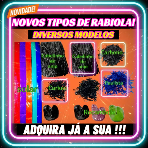 Fitinhas para pipas - Carbono/Paulista/Carioca/Solar/Cabelinho de anjo/Rocambole/Celofane