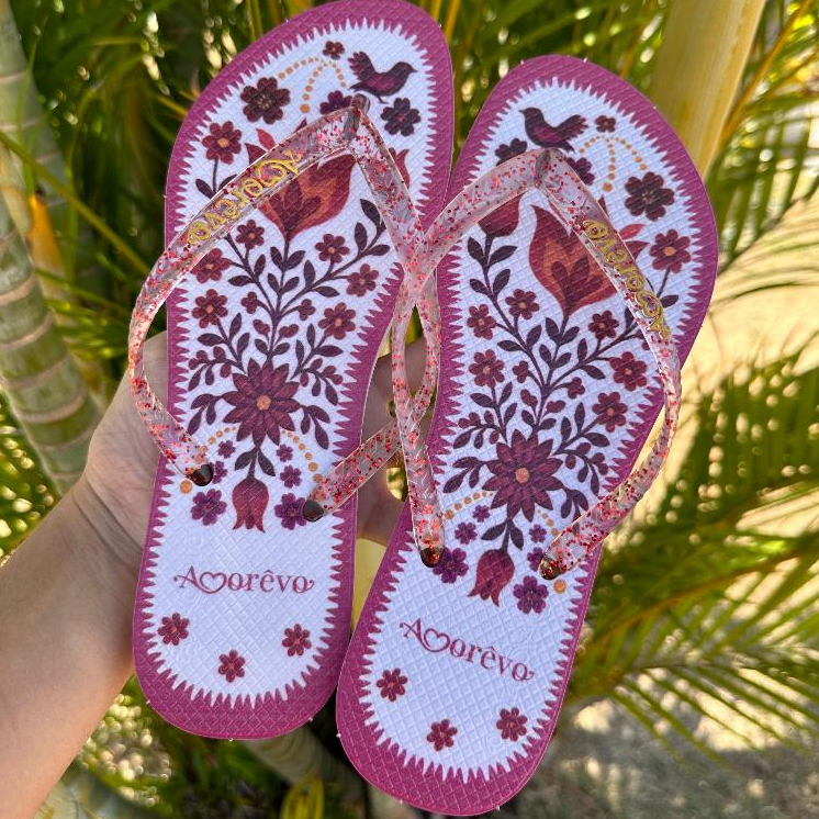 Chinelo Amorevo Feminino Estampado com Conforto Extra, Macio e Super Leve – Ideal para Uso Diario em Oferta na Shopee