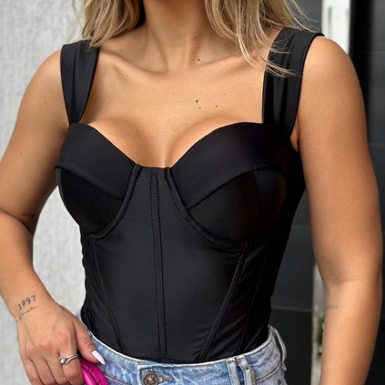 Body Corselet Prado Max Power Bojo Corset Chique Noite