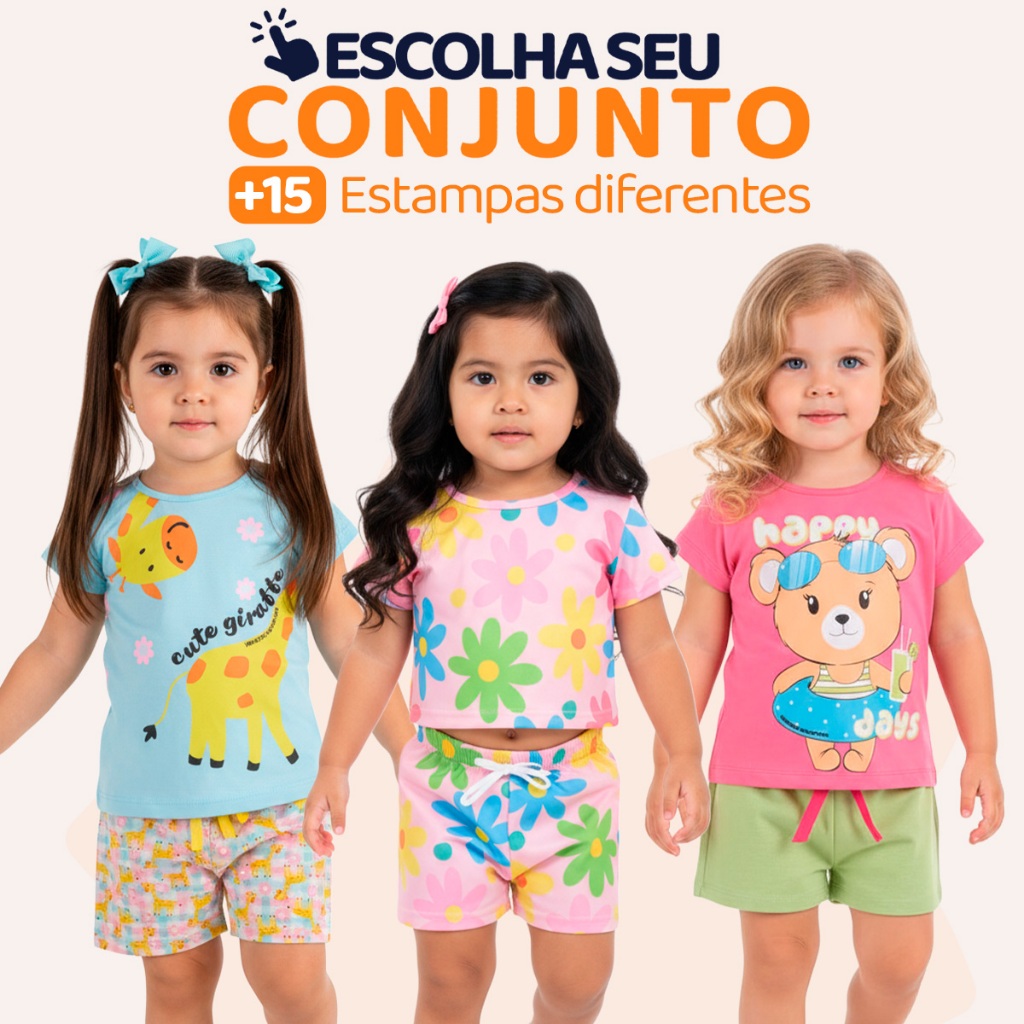 Escolha Seu Conjunto de Bebê Menina Infantil Feminino Verão Manga Curta Algodão Roupas de Bebê Menina 1 ao 10 L01 em Oferta na Shopee