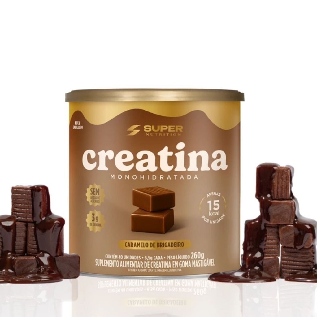 Dado De Creatina Pote Com 40 Unidades Super Nutrition Brigadeiro em Oferta na Shopee