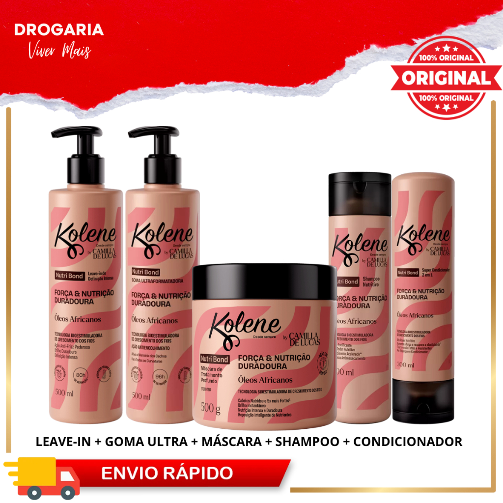 Kit Lançamento Kolene NUTRI BOND Camilla de Lucas - (5 itens) em Oferta na Shopee
