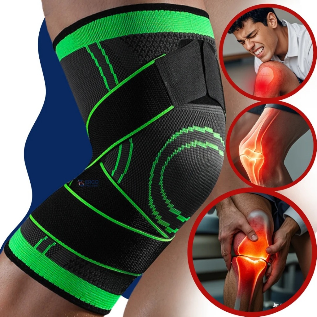 Joelheiras de Compressão Profissional Estabilizadora Alivio de Dor em Oferta na Shopee