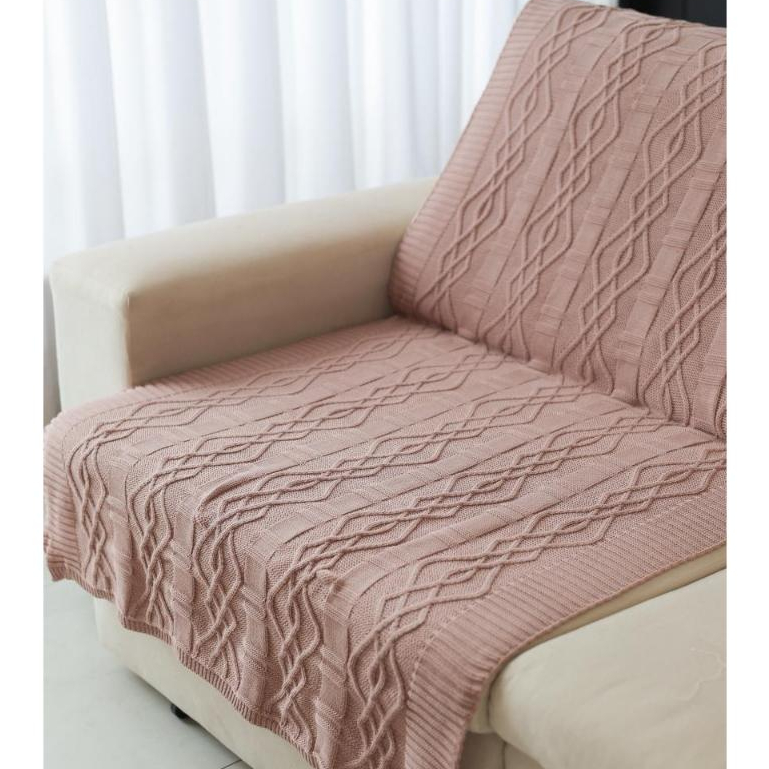 Manta Peseira Decorativa Tricot Maldivas Para Sofá Cama Sala Tricô