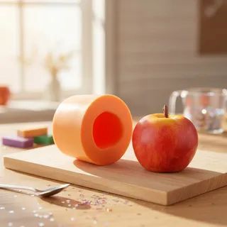 MOLDE FORMA DE SILICONE PARA SABONETE VELA MAÇA GALA