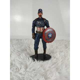 Estátua Decorativa de Herói em Resina – 20 cm - Capitão América