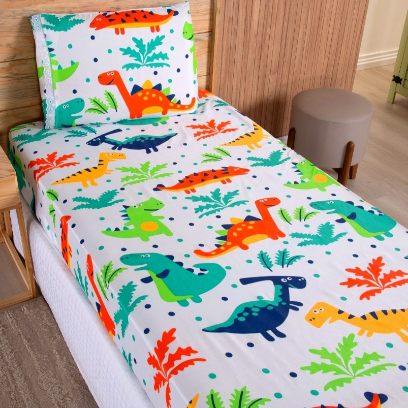 Jogo de Lençol Solteiro 02 Peças Microfibra Infantil Menina Menino Estampa Temática em Oferta na Shopee