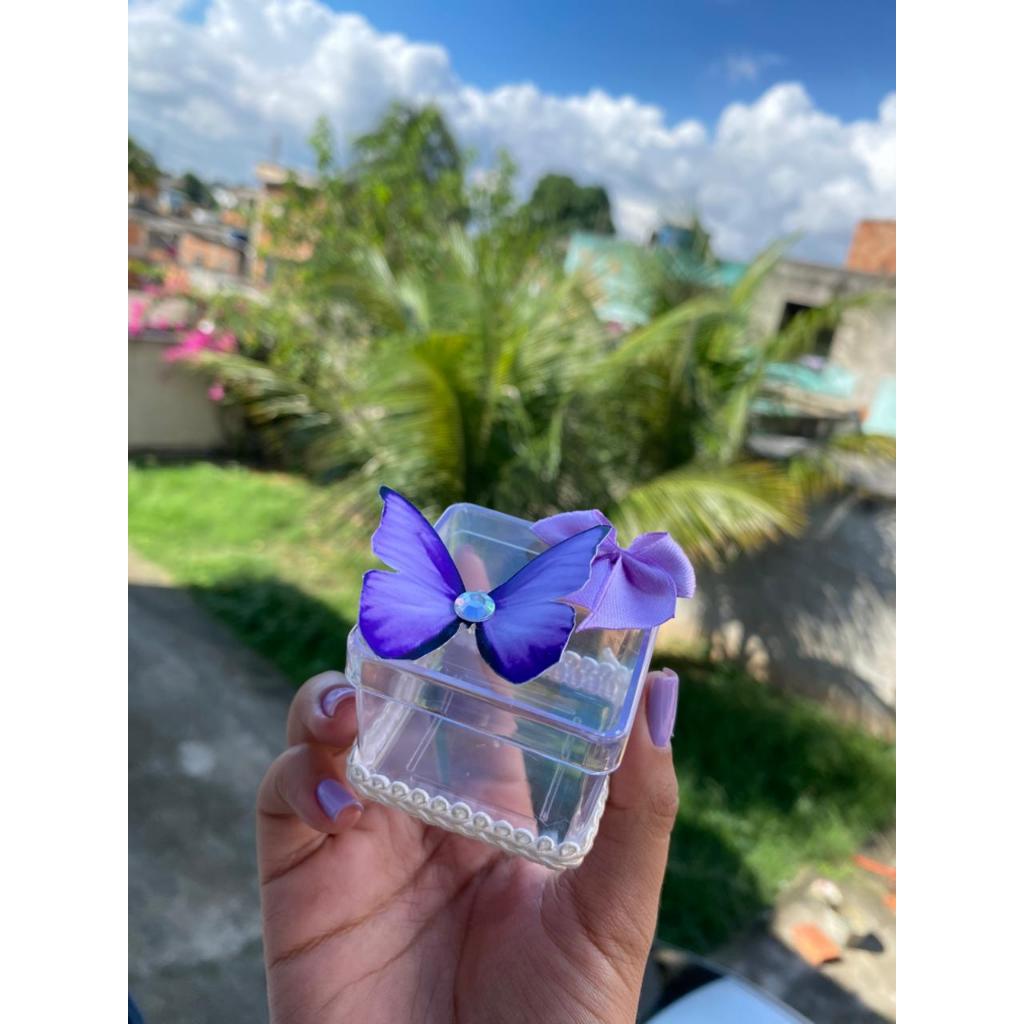 Caixinha Acrílica 5x5 Personalizada Lembrancinha Infantil Kit Festa Decoração Aniversário Casamento Brindes