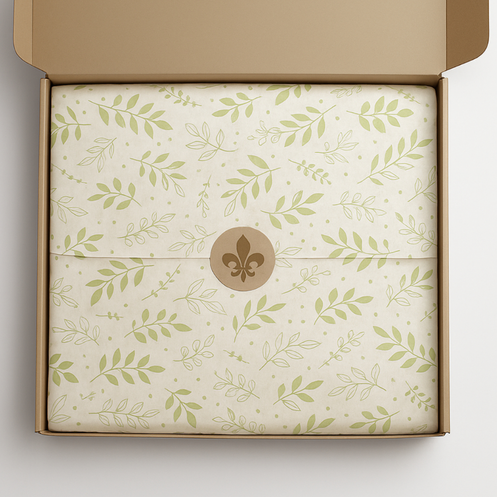 Papel Seda Floral 35x50 Estampado Premium em Oferta na Shopee