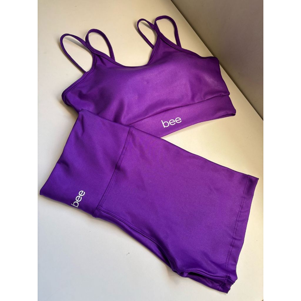 Conjunto Moda Fitness Roupa Academia Treinar Feminino Confortável Cós Alto Bojo