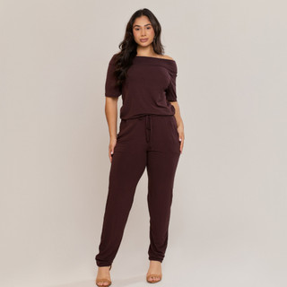 Macacão Feminino para Trabalho Longo Viscolycra Elegante Confortável