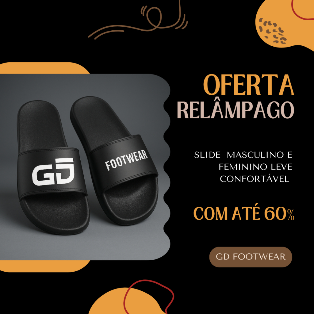 Chinelo infantil e adulto slide moderno casual premium leve confortável macio envio imediato