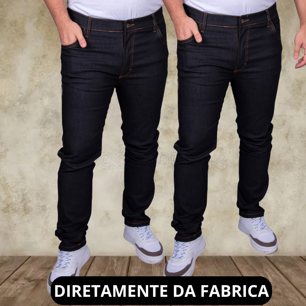 Calça Jeans Masculina Plus Size com Elastano Confortável e Caimento Perfeito