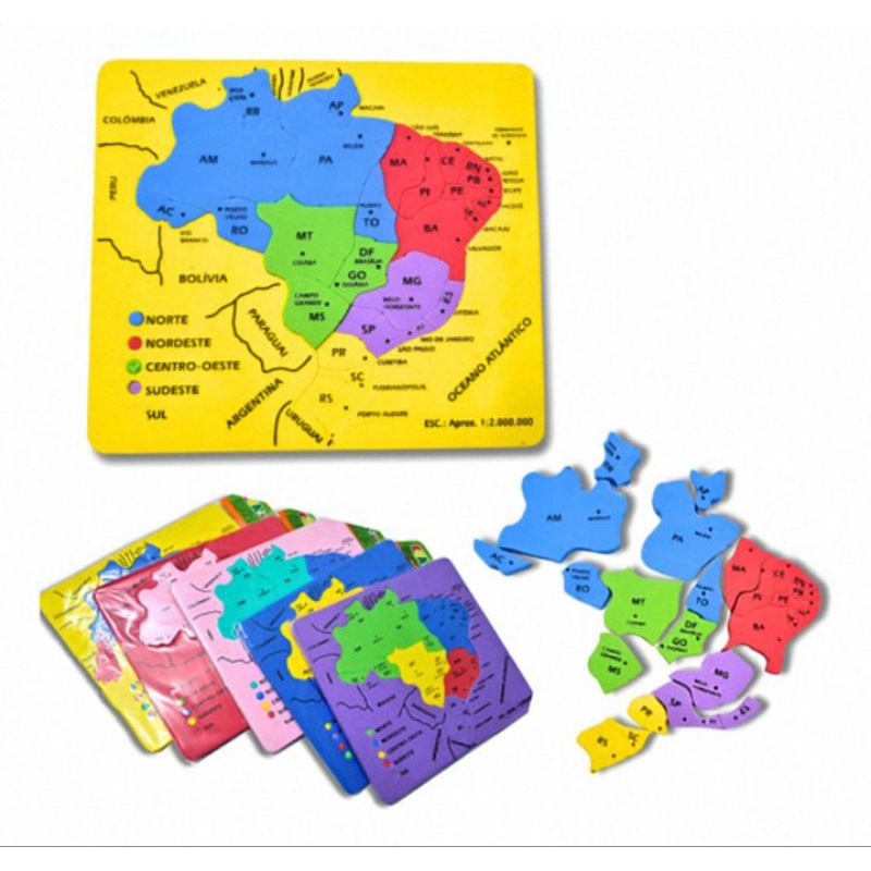 kit 2 Mapa do Brasil em EVA em Oferta na Shopee