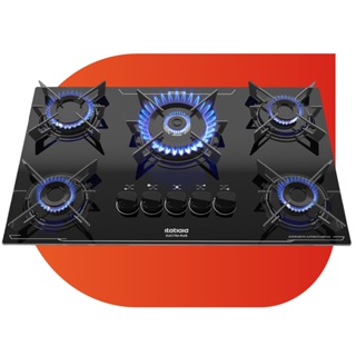 Cooktop Itatiaia Electra Plus 5 Bocas Tripla Chama Preto Bivolt em Oferta na Shopee