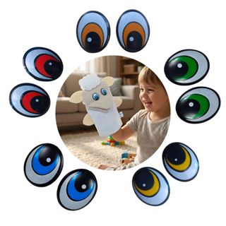 100 Pares de Olhos Casca Fixo N°4 Côncavo Oval Decorar Artesanato DIY em Oferta na Shopee