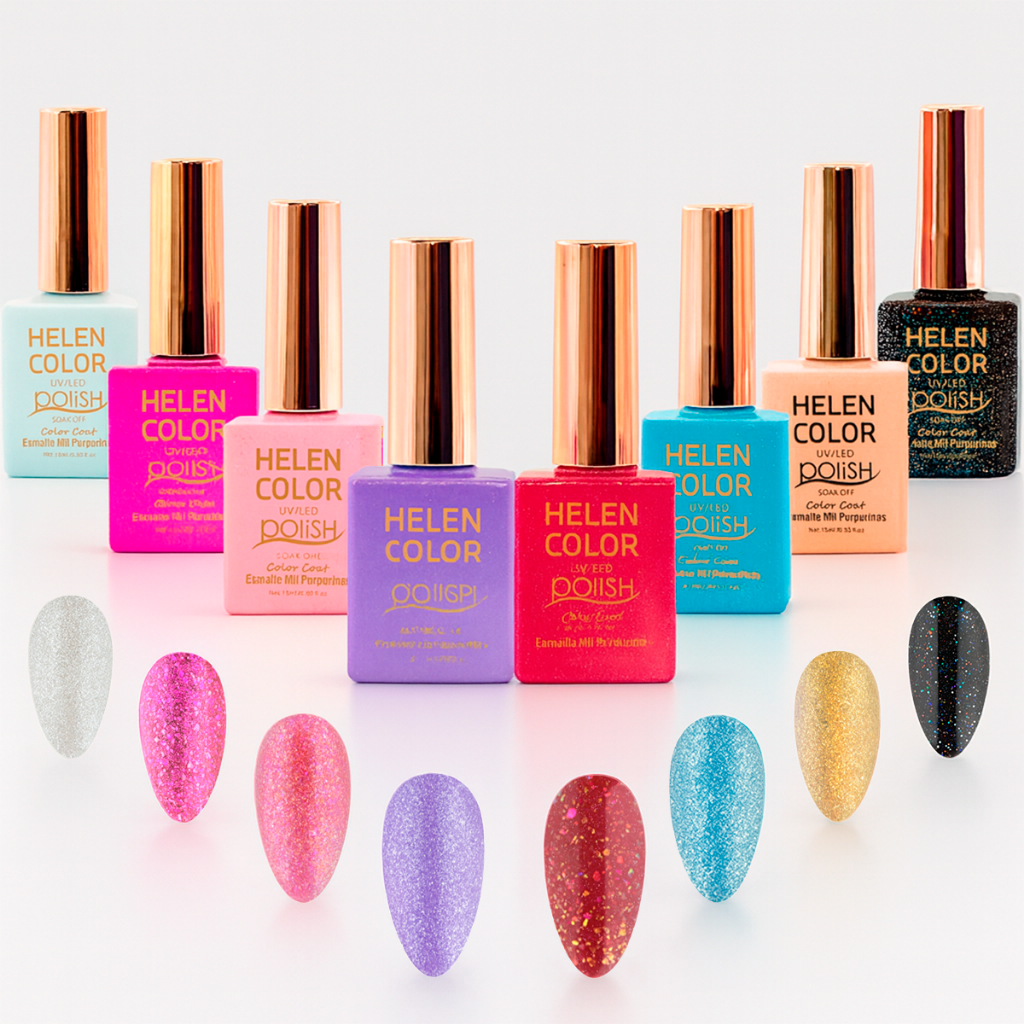 Helen Color Esmalte Mil Purpurinas UV/LED 15ml