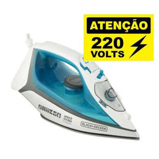 Ferro de Passar À Vapor e Seco Black Decker FX3060-B2 Azul 220V em Oferta na Shopee