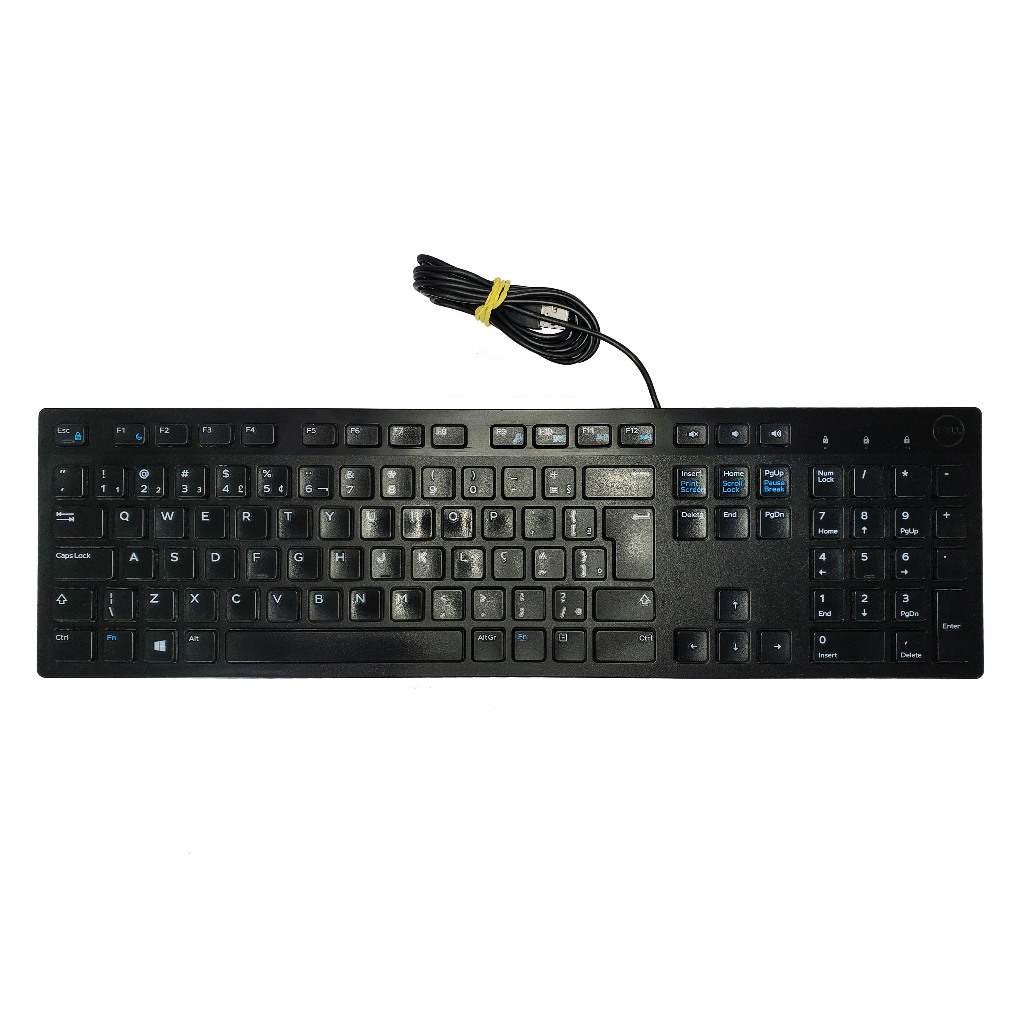 Teclado Dell KB216P USB ABNT2 Padrão Brasileiro com Teclado Numérico