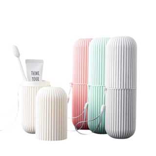 Estojo Portátil  para Viagem – Organizador Multiuso,porta escova e maquiagem,envio de cor  aleatorio em Oferta na Shopee