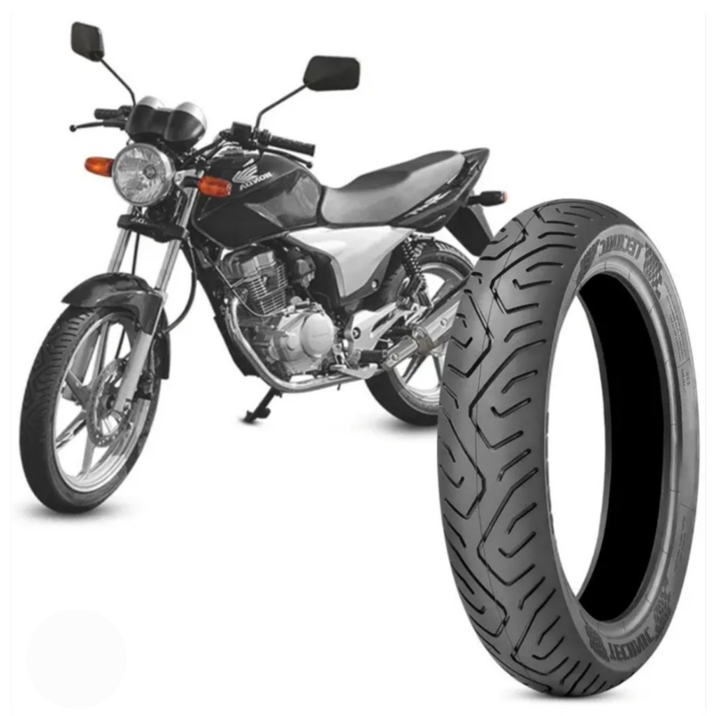 PNEU TECHNIC SEM CÂMARA SPORT 90/90-18 57P TL Traseiro TITAN/FAN/YBR/YES/CBX200