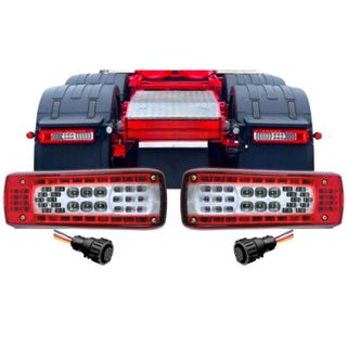 Kit Lanterna Traseira Com Vigia Para Volvo FH FM VM 16 Após 2015 Com Chicote 7 Vias L1044 L1045 em Oferta na Shopee