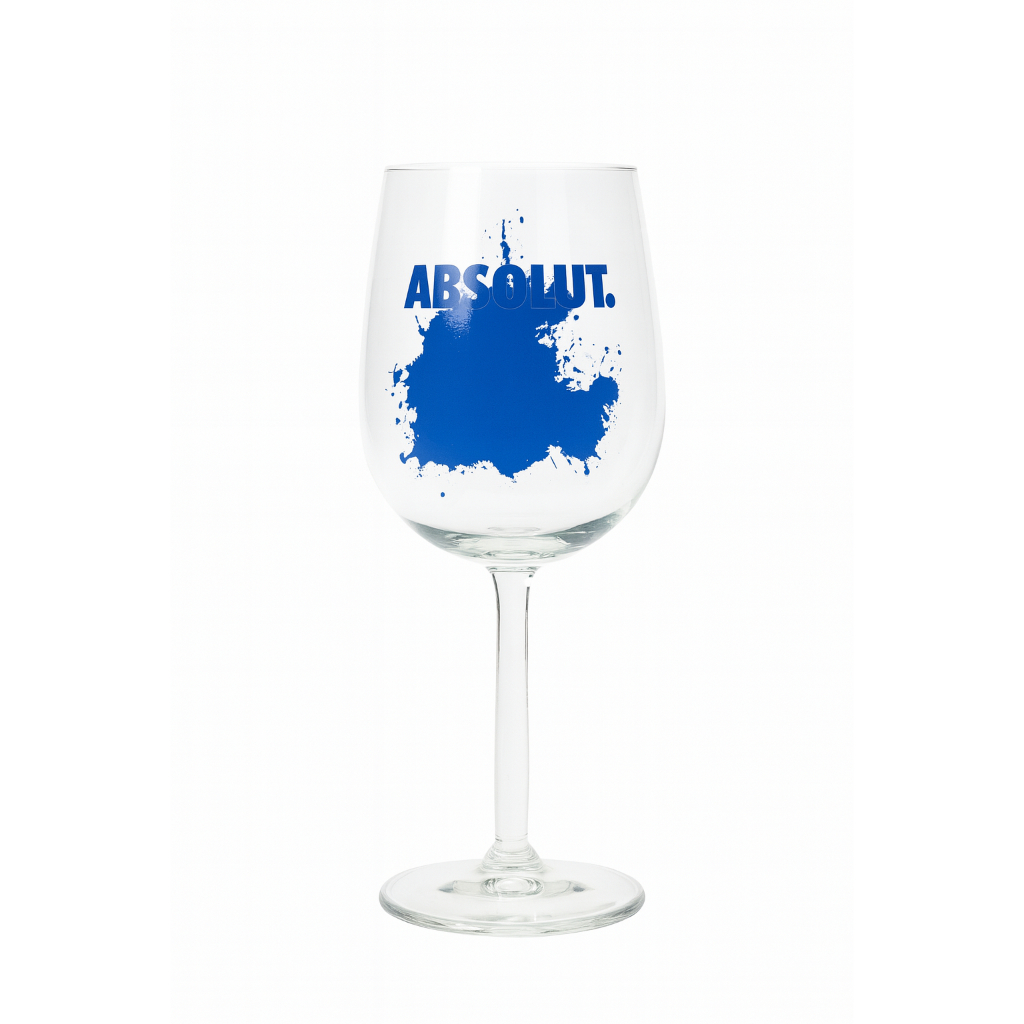 Taça Absolut Vodka Splash Azul Oficial Exclusiva 420ml Edição Limitada Importada da Suécia Vidro Transparente