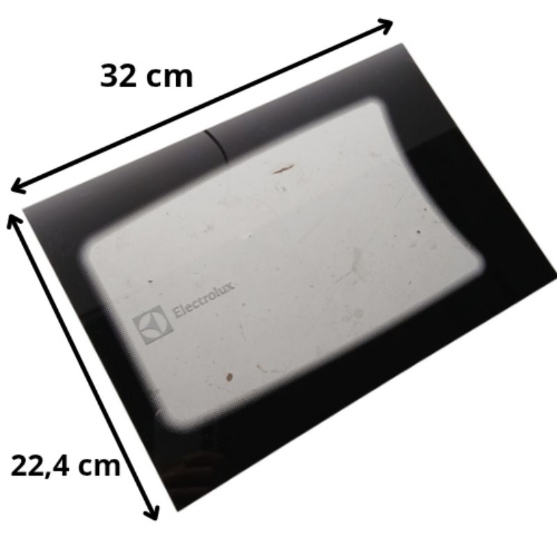 Vidro de Porta do Microondas *Electrolux* - Modelo: MTD30 - Medidas: 32 cm × 22,4 cm