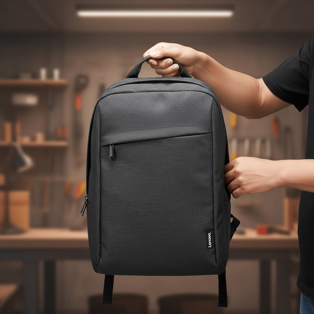 Mochila Casual para Notebook Lenovo B210 até 15.6, Poliéster, Preta - GX40Q17225