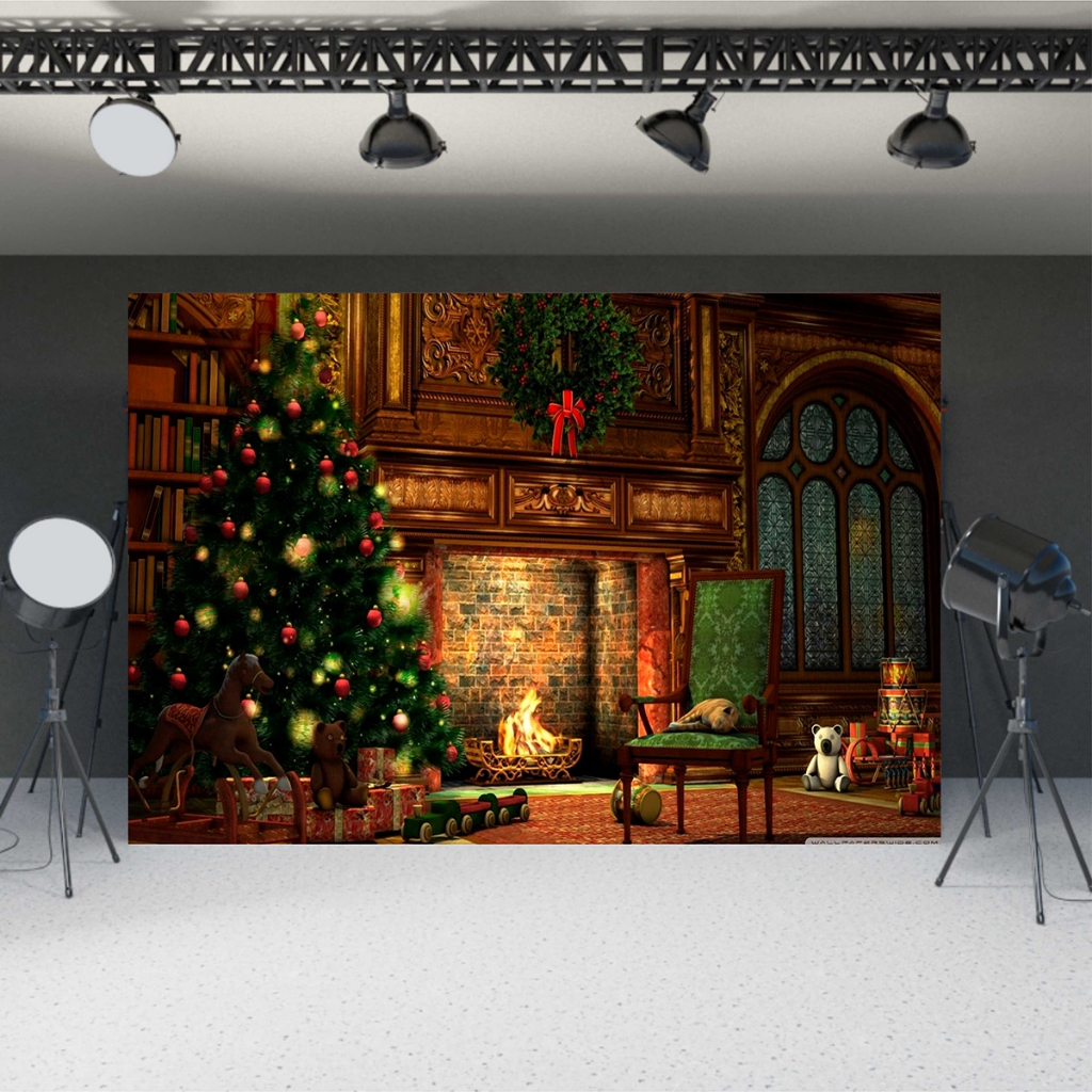 Fundo Fotografico Natal Cenario Tecido 1,50 x 2,20m
