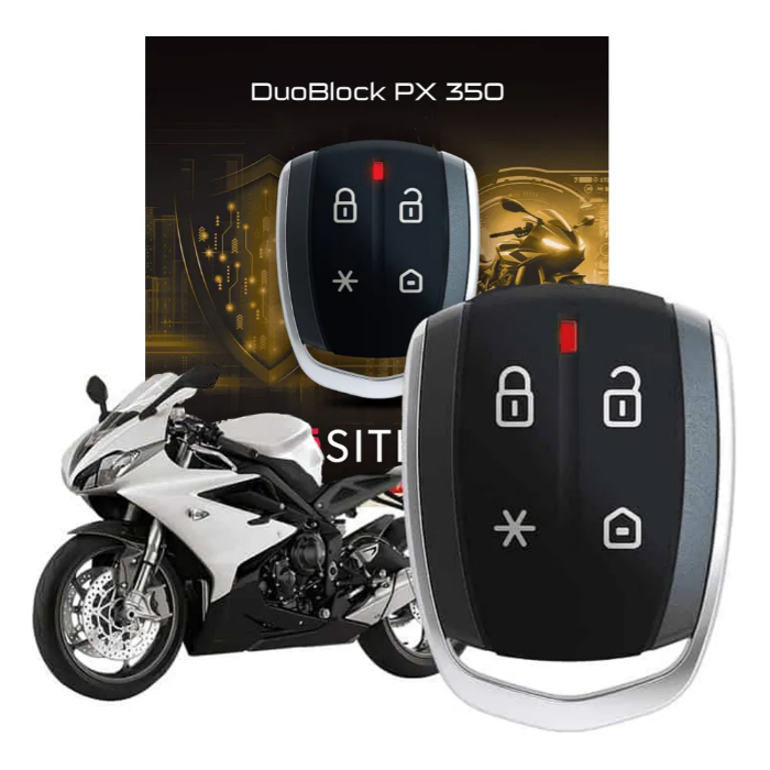 Alarme Moto Universal Positron Duoblock Px G8 350 Controle Presença em Oferta na Shopee