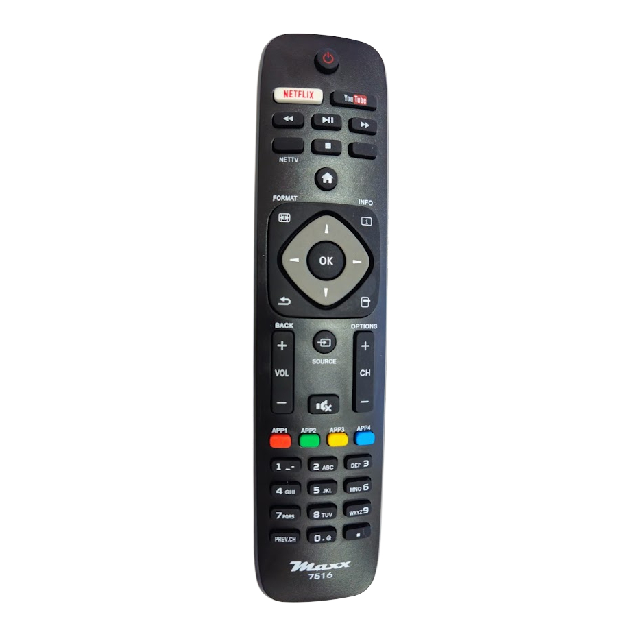 Controle Remoto Maxx-7516 / SKY-8075 para TV Philips 43PFG5100 / 50PFL5901 e outros