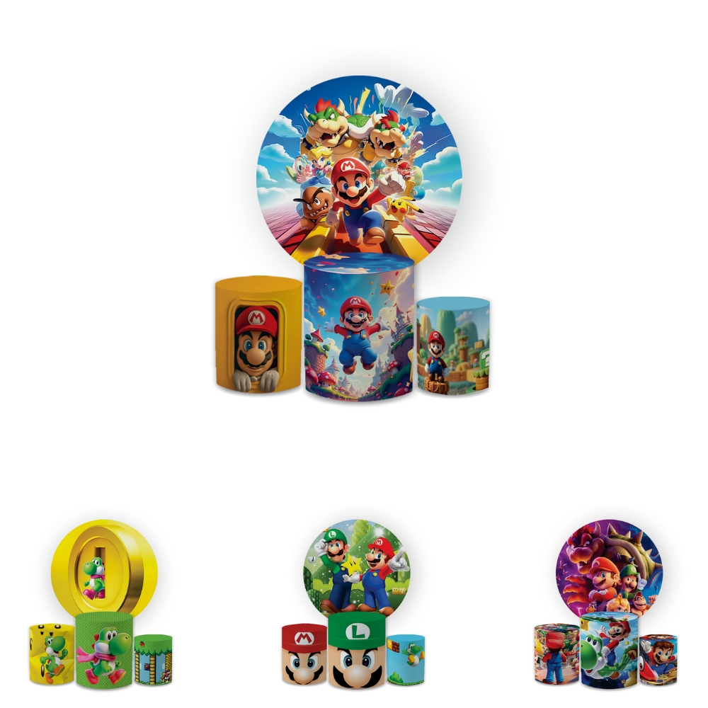 Kit Capas Festiva Painel Cilindros Decoração Chá De Bebe Oh Baby Lançamento Bibi Paineis