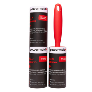 Rolo Adesivo Tira Pelos Com 2 Refis Powermaid Plumas Fiapos Roupas Estofados em Oferta na Shopee