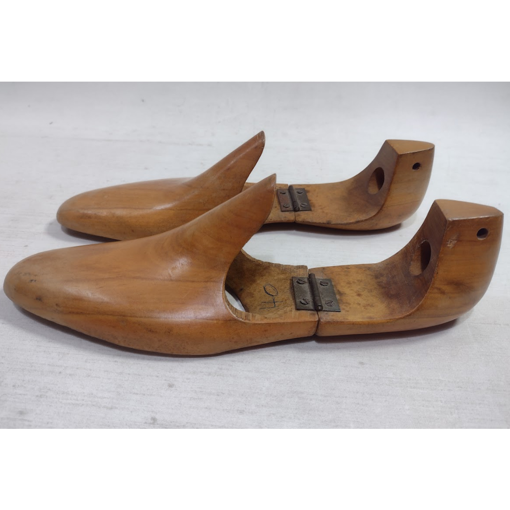 Forma Modeladora Em Madeira Sapatos Antiga P/ Colecionadores