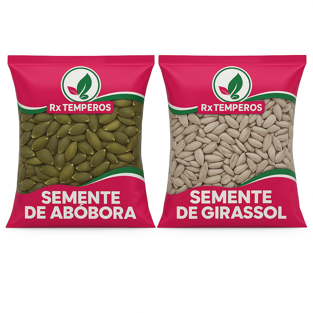 Kit Semente de Abóbora e Semente de Girassol Premium 1kg em Oferta na Shopee