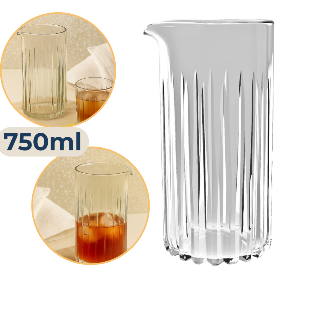 Copo Para Mixologia Em Vidro Mixing Glass 750ml Drinks Misturador em Oferta na Shopee