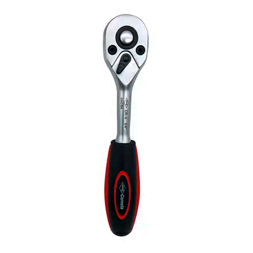 Chave Catraca Profissional 1/4" CR-V 72 Dentes Reversível – Corneta Profissional