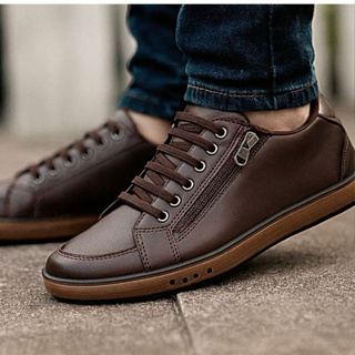 Tênis Masculino Sapatênis Casual Esportivo Sapato Sola Escura Trabalho Eventos Igreja dia a dia em Oferta na Shopee